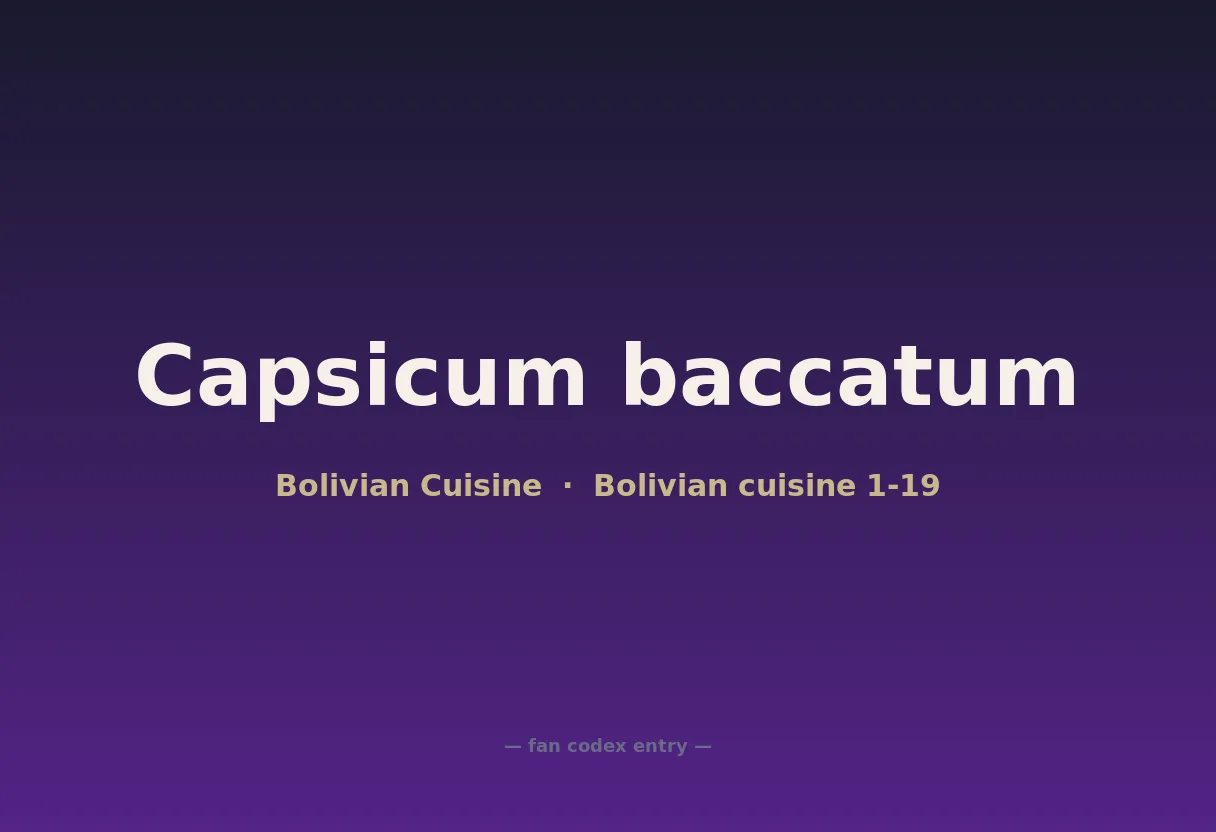 Capsicum baccatum