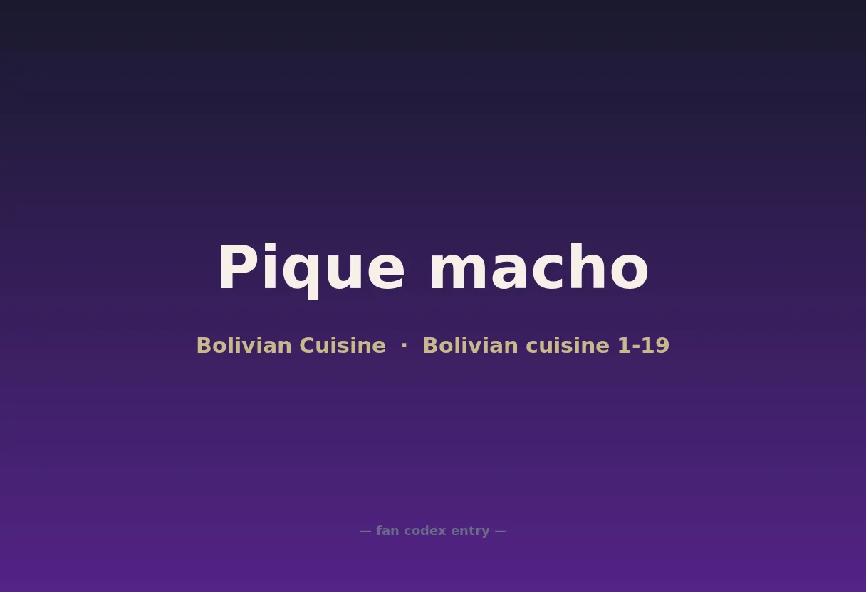 Pique macho